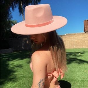 Nordstrom Blush Pink Fedora